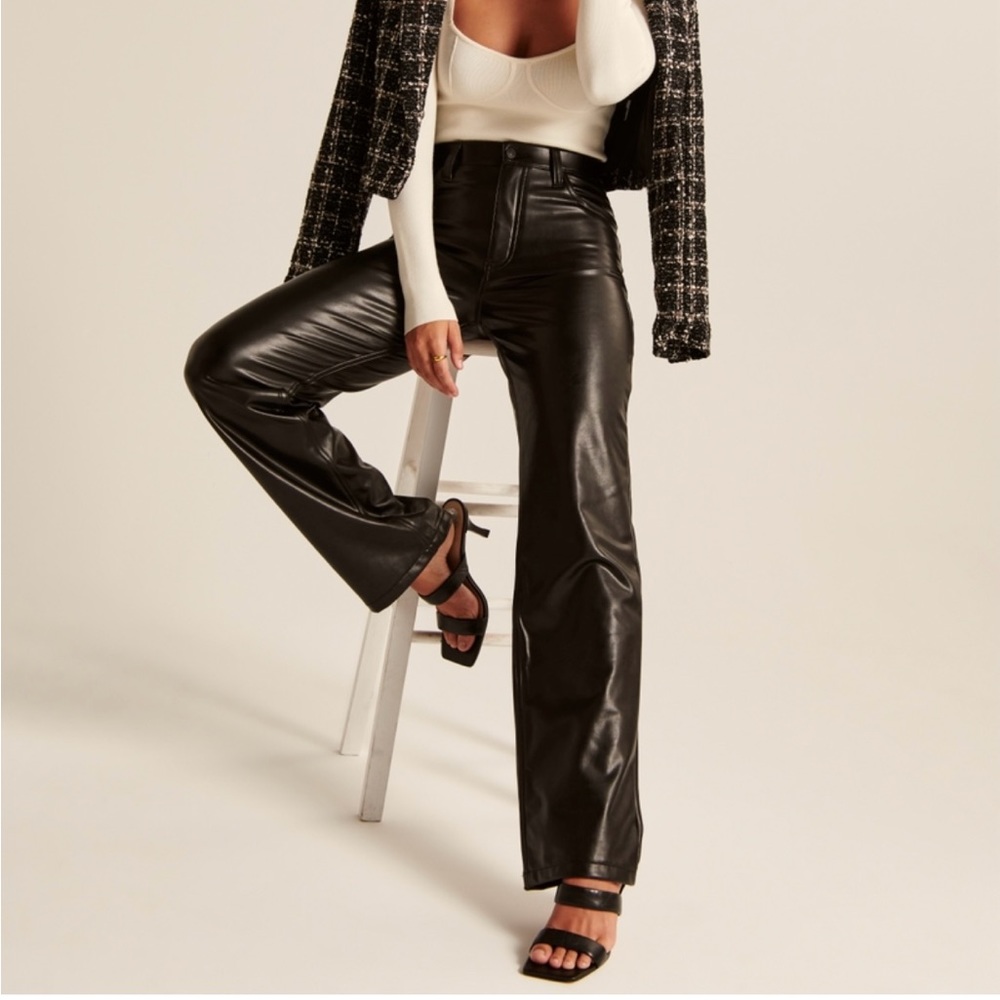 Abercrombie and Fitch Curve Love leather pants
